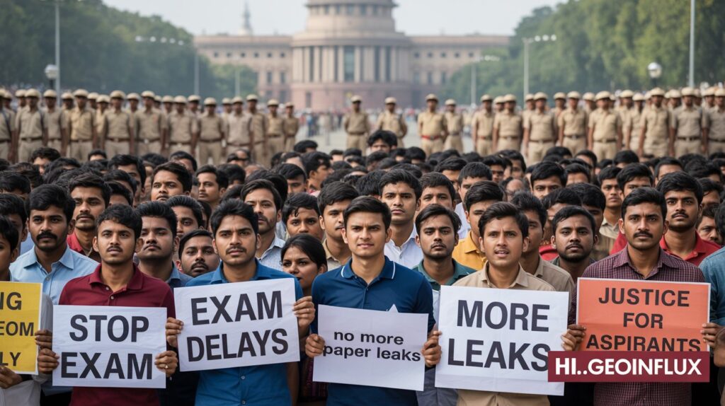 SSC CGL Protest in Delhi 